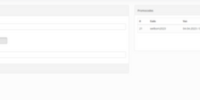 Promo codes for webshops