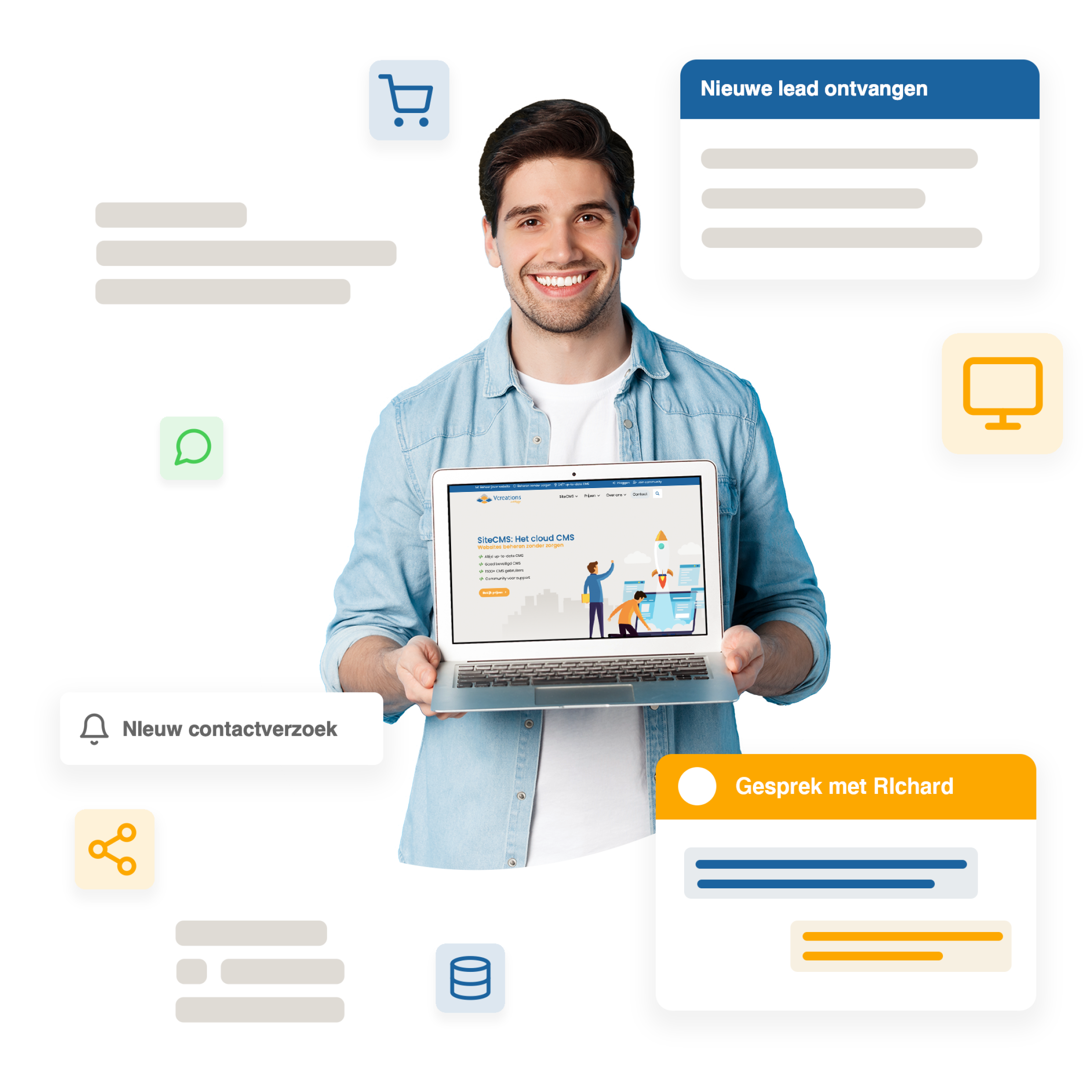 Create my own website. We build a website in 14 days for €699