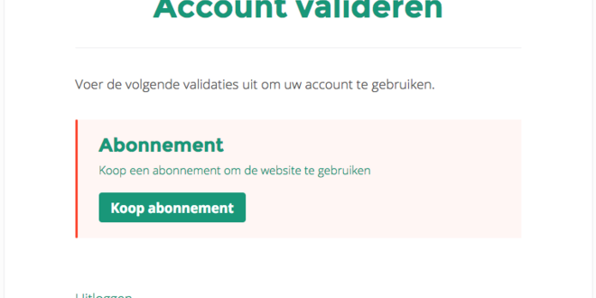 platform opzetten met abonnement verificatie