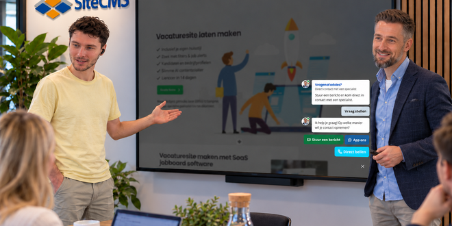 Nieuw in SiteCMS: LeadDock, gratis chat zonder plugin